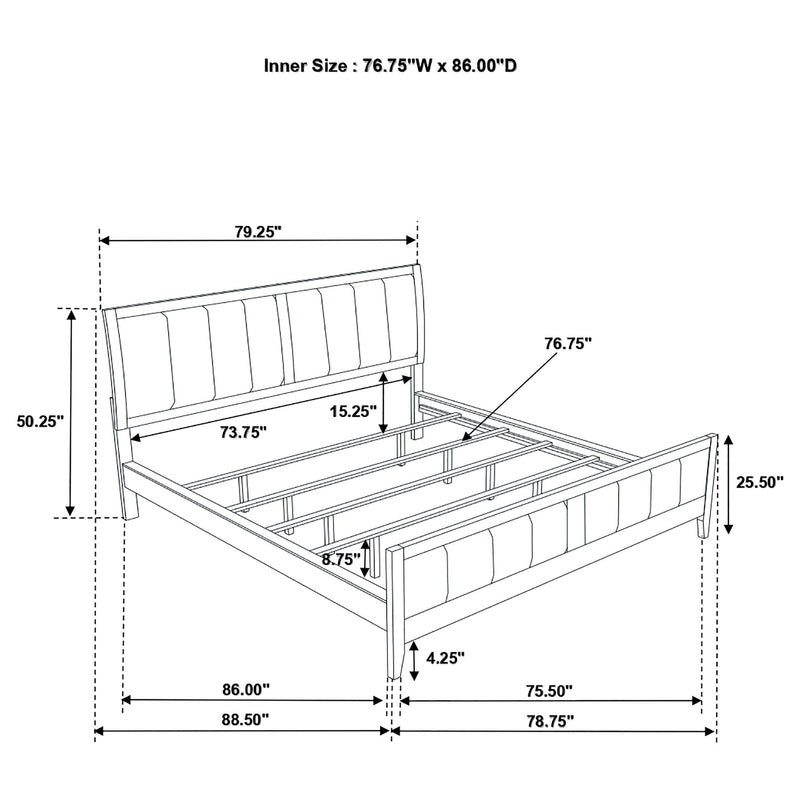 Wilkes 5-piece California King Bedroom Set Dark Cocoa - 224421KW-S5