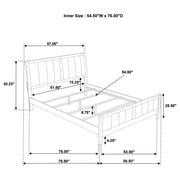 Wilkes 5-piece Full Bedroom Set Dark Cocoa - 224421F-S5