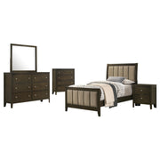 Wilkes 5-piece Twin Bedroom Set Dark Cocoa - 224421T-S5