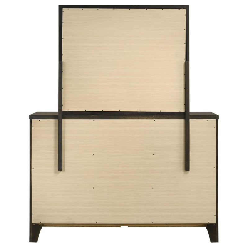Wilkes 6-drawer Dresser and Mirror Dark Cocoa - 224423M