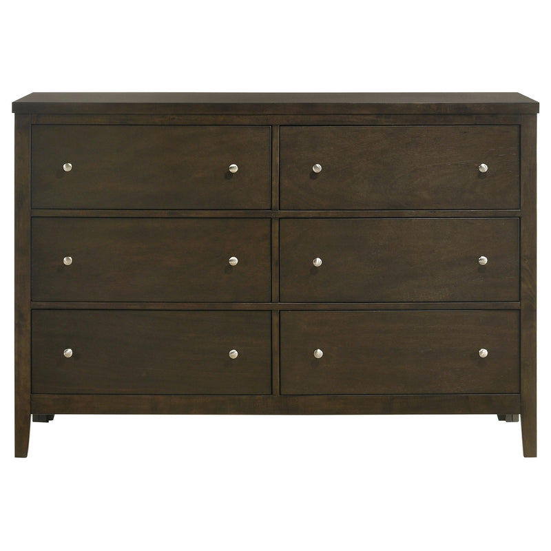 Wilkes 6-drawer Dresser Cabinet Dark Cocoa - 224423