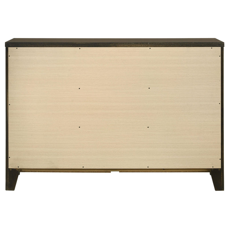Wilkes 6-drawer Dresser Cabinet Dark Cocoa - 224423