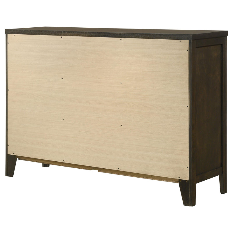 Wilkes 6-drawer Dresser Cabinet Dark Cocoa - 224423