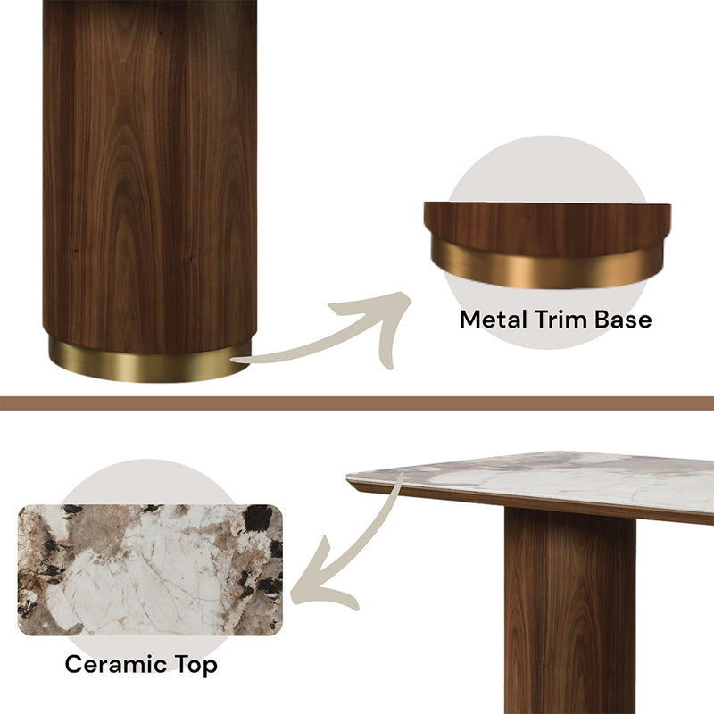 Willene Dining Table W/Ceramic Top - DN03145