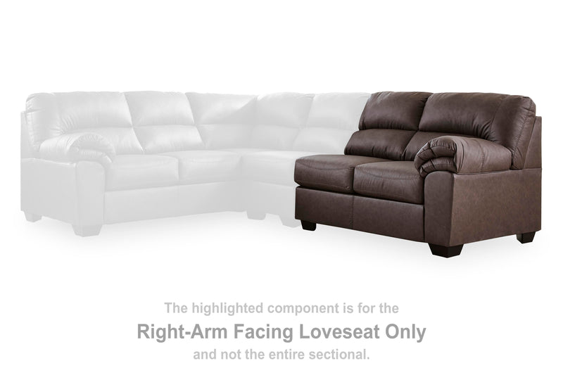 WillowBend Umber Right-Arm Facing Loveseat - PC2770556