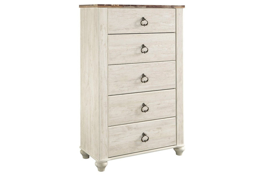 Willowton Two - tone Chest of Drawers - Gate FurnitureChest