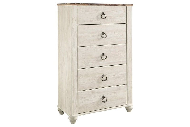 Willowton Two - tone Chest of Drawers - Lara FurnitureChest