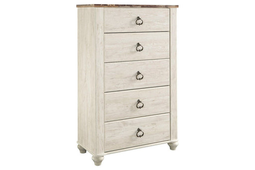 Willowton Two - tone Chest of Drawers - Lara FurnitureChest