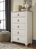 Willowton Two - tone Chest of Drawers - Lara FurnitureChest