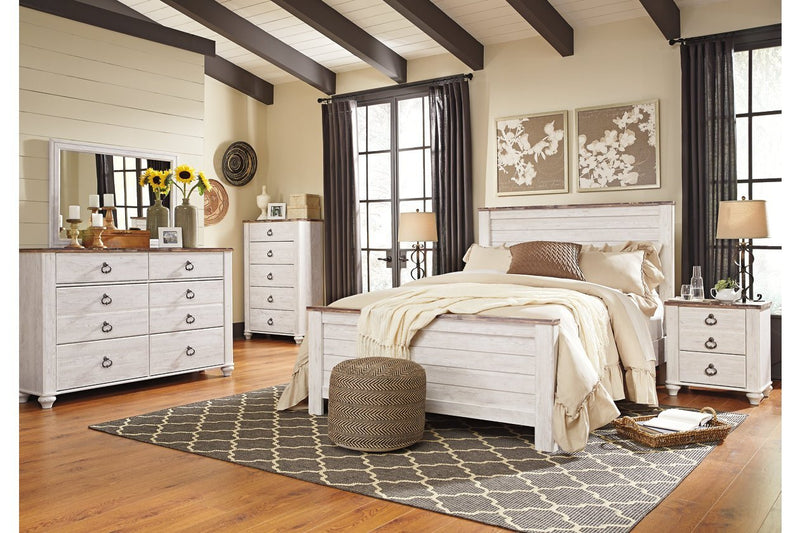 Willowton Two - tone Nightstand - Lara FurnitureNightstand