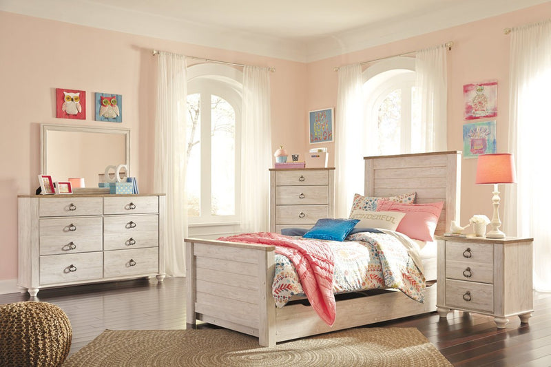 Willowton Two - tone Nightstand - Lara FurnitureNightstand