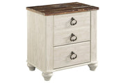 Willowton Two - tone Nightstand - Lara FurnitureNightstand