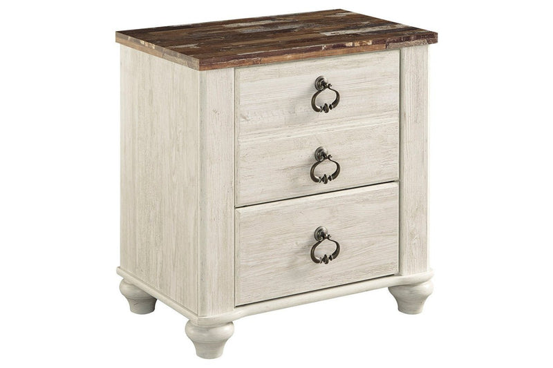 Willowton Two - tone Nightstand - Lara FurnitureNightstand