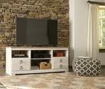 Willowton Whitewash 64" TV Stand - Lara FurnitureEntertainment Center