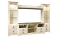 Willowton Whitewash Bridge - Gate FurnitureEntertainment Center