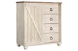 Willowton Whitewash Dressing Chest - Gate FurnitureChest