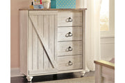 Willowton Whitewash Dressing Chest - Lara FurnitureChest