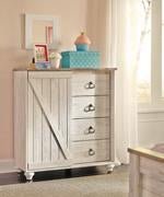 Willowton Whitewash Dressing Chest - Lara FurnitureChest