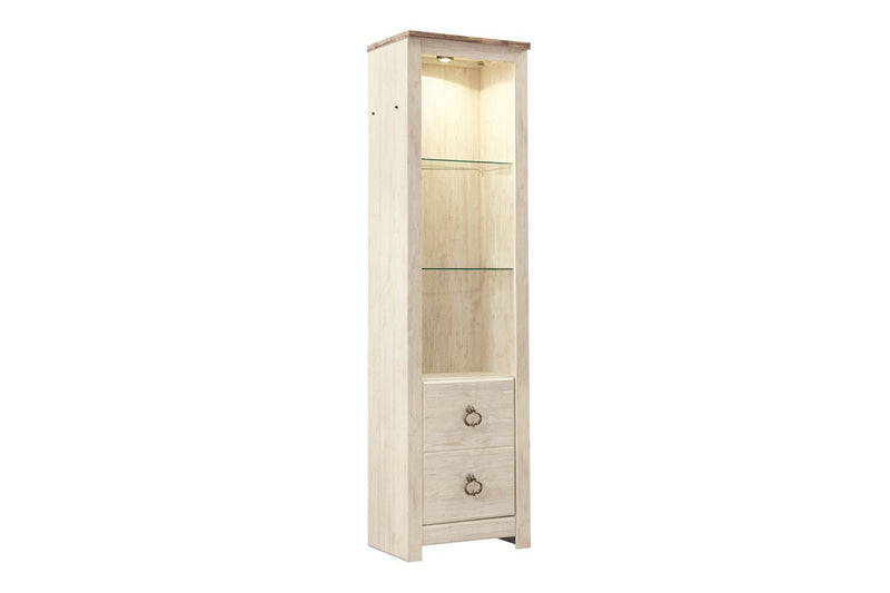 Willowton Whitewash Pier - Lara FurnitureEntertainment Center