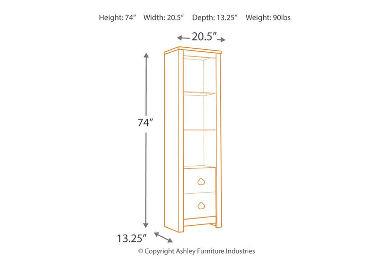 Willowton Whitewash Pier - Lara FurnitureEntertainment Center