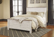 Willowton Whitewash Queen Panel Bed - Gate FurnitureQueen Bed