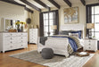 Willowton Whitewash Sleigh Bedroom Set - Gate FurnitureBedroom Set