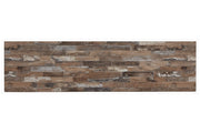 Willowton Whitewash TV Stand with Electric Fireplace - Lara FurnitureTV Stand