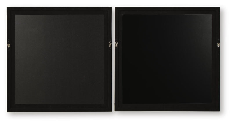 Winbrook Gray/Tan/Gold Finish Wall Art Set (Set of 2) - A8000458