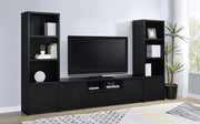 Winfield 3-piece Entertainment Center 78-inch TV Stand Black - 706223-SET