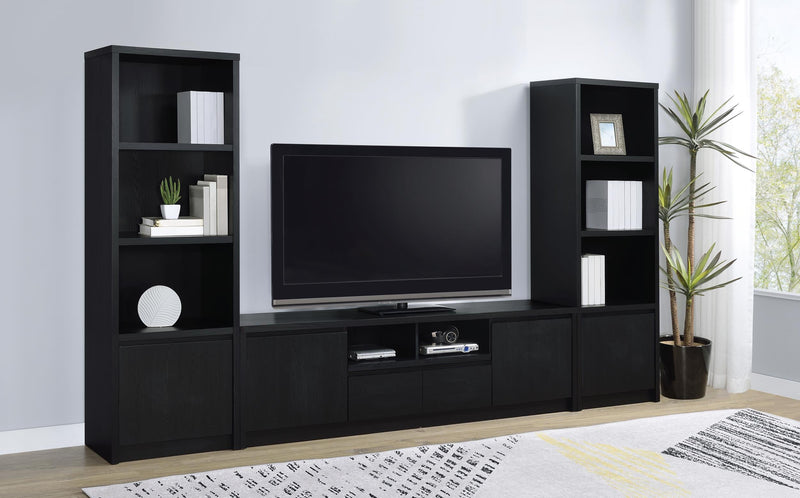 Winfield 78-inch 2-door TV Stand Media Console Black - 706223