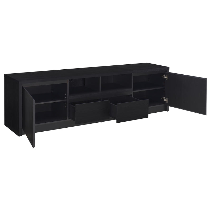 Winfield 78-inch 2-door TV Stand Media Console Black - 706223
