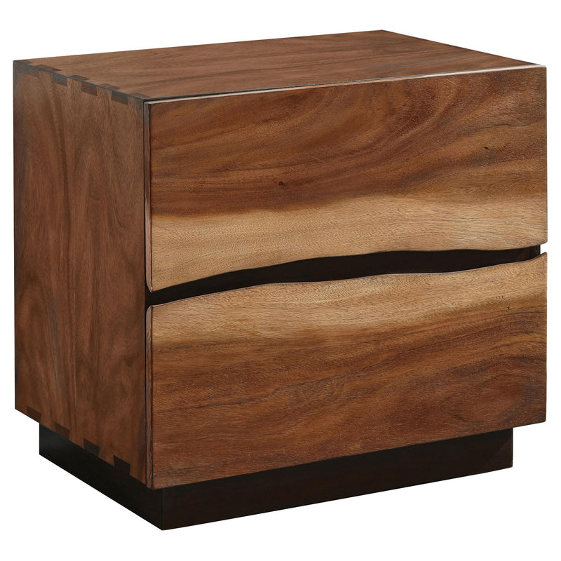 Winslow 2-drawer Nightstand Smokey Walnut - 223252