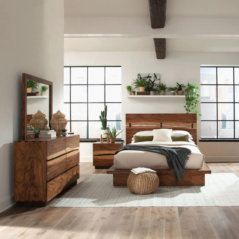Winslow 4-piece Queen Bedroom Set Smokey Walnut - 223250Q-S4