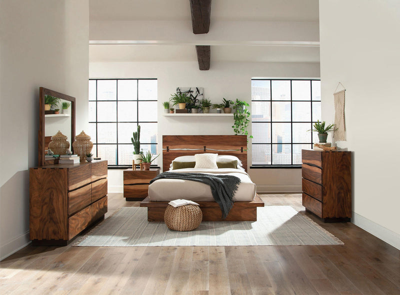 Winslow 5-piece California King Bedroom Set Smokey Walnut - 223250KW-S5