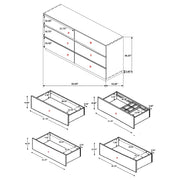 Winslow 6-drawer Dresser Smokey Walnut - 223253