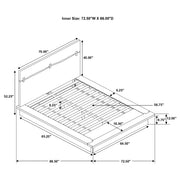 Winslow Wood Queen Panel Bed Smokey Walnut and Coffee Bean - 223250Q