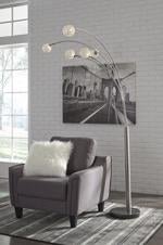Winter Silver Finish Arc Lamp - Gate FurnitureFloor Lamps