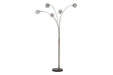 Winter Silver Finish Arc Lamp - Gate FurnitureFloor Lamps