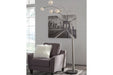 Winter Silver Finish Arc Lamp - Gate FurnitureFloor Lamps