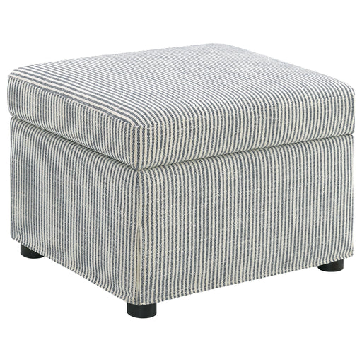 Winter Upholstered Hydraulic Lift Top Storage Ottoman Grey - 904138