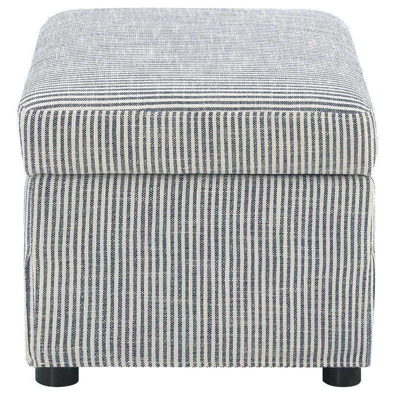 Winter Upholstered Hydraulic Lift Top Storage Ottoman Grey - 904138
