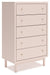Wistenpine Blush Upholstered Youth One Side Storage Panel Bedroom Set - Gate FurnitureYouth Bedroom Set