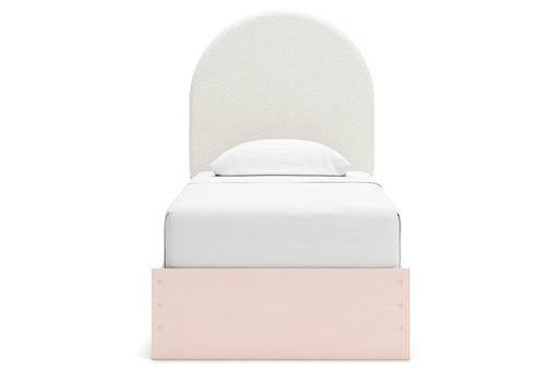 Wistenpine Blush Upholstered Youth One Side Storage Panel Bedroom Set - Gate FurnitureYouth Bedroom Set