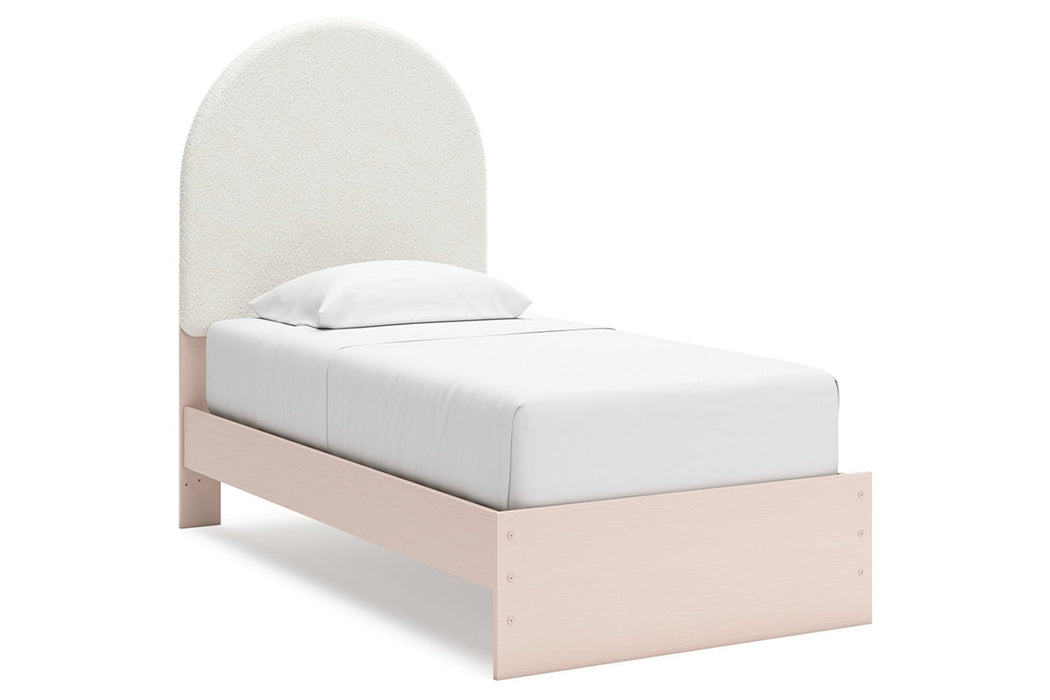 Wistenpine Blush Upholstered Youth Panel Bedroom Set - Gate FurnitureYouth Bedroom Set