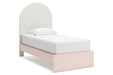 Wistenpine Blush Upholstered Youth Panel Bedroom Set - Gate FurnitureYouth Bedroom Set