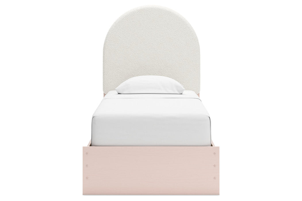 Wistenpine Blush Upholstered Youth Panel Bedroom Set - Gate FurnitureYouth Bedroom Set