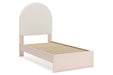 Wistenpine Blush Upholstered Youth Panel Bedroom Set - Gate FurnitureYouth Bedroom Set