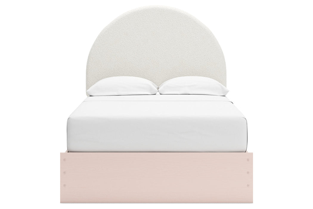 Wistenpine Blush Upholstered Youth Panel Bedroom Set - Gate FurnitureYouth Bedroom Set