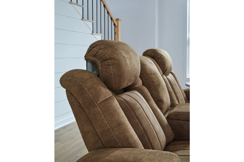 Wolfridge Brindle Power Reclining Living Room Set - Lara FurniturePower Reclining Living Room Set