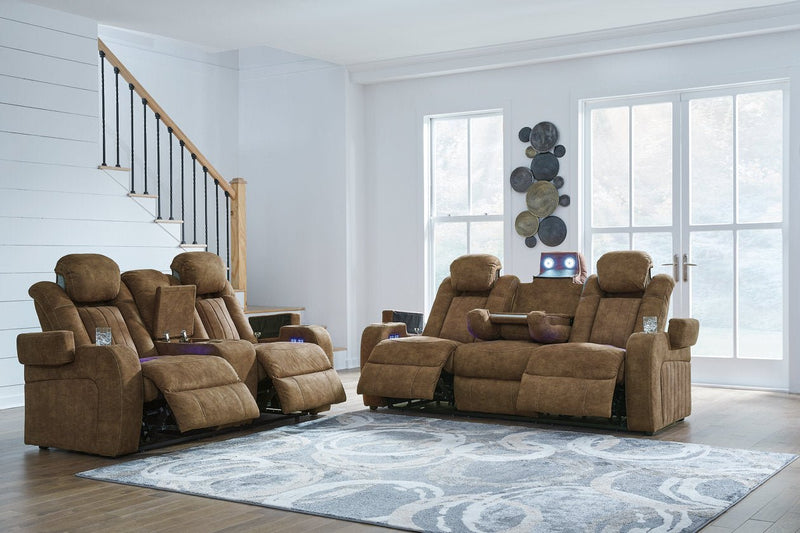 Wolfridge Brindle Power Reclining Living Room Set - Lara FurniturePower Reclining Living Room Set